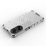 For Oppo A98 5G Anti-drop Phone Case TPU+PC Honeycomb Texture Cover