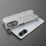 For Oppo A98 5G Anti-drop Phone Case TPU+PC Honeycomb Texture Cover