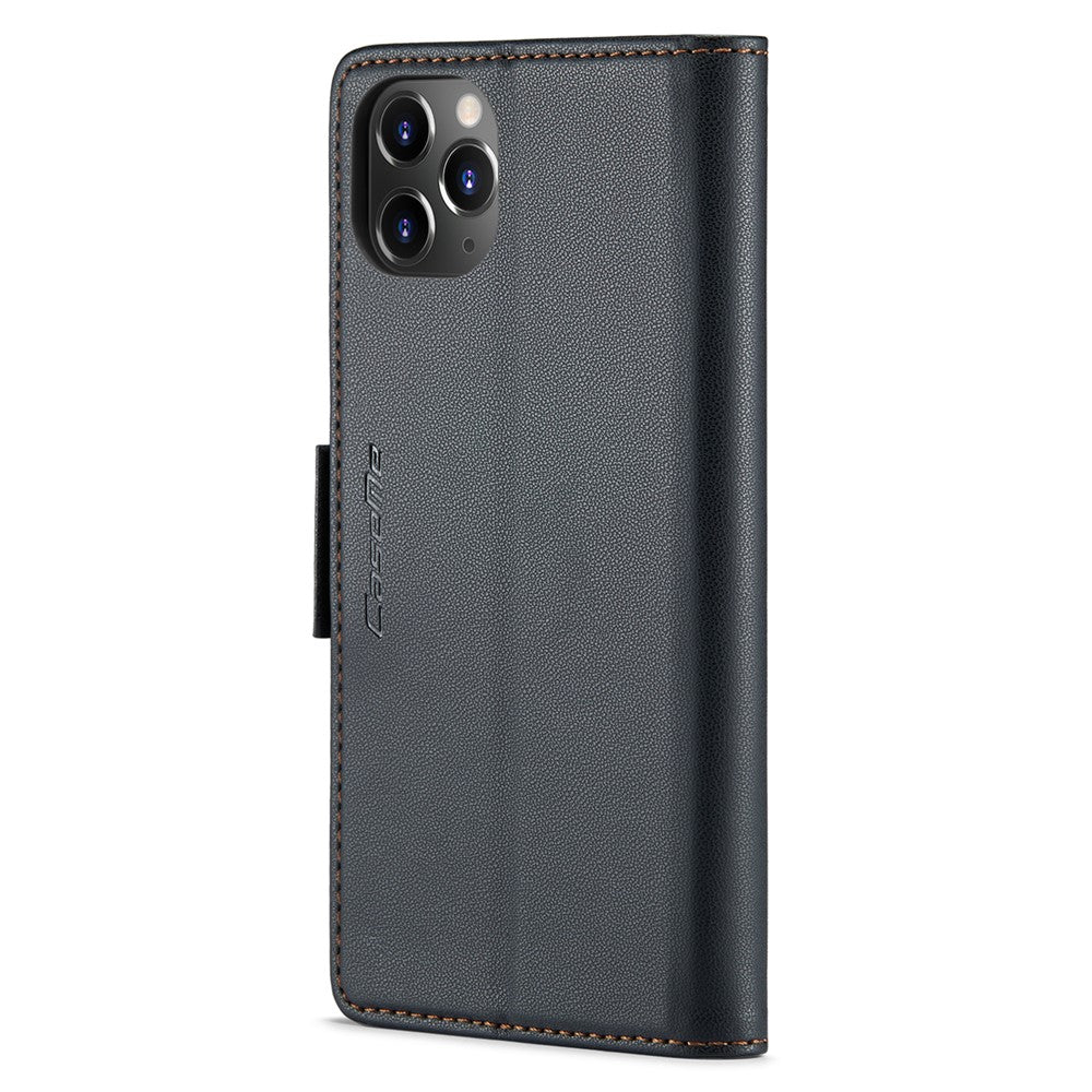 CASEME 023 Series Stand Leather Phone Case for iPhone 11 Pro , RFID Blocking Litchi Texture Wallet Cover
