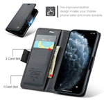 CASEME 023 Series Stand Leather Phone Case for iPhone 11 Pro , RFID Blocking Litchi Texture Wallet Cover