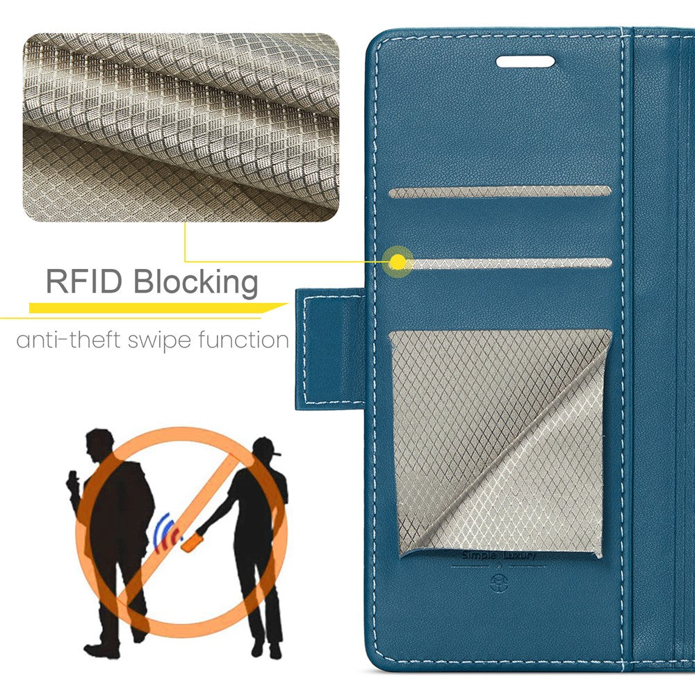 For Xiaomi Redmi Note 12 4G Leather Case CASEME 023 RFID Blocking 3 Card Slot Mobile Cover