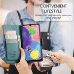 Til Samsung Galaxy A70 / A70s læderetui CASEME 023 RFID-blokerende mobildæksel med 3 kortpladser
