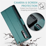 Til Samsung Galaxy A70 / A70s læderetui CASEME 023 RFID-blokerende mobildæksel med 3 kortpladser