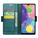 Til Samsung Galaxy A70 / A70s læderetui CASEME 023 RFID-blokerende mobildæksel med 3 kortpladser