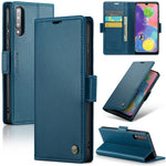 Til Samsung Galaxy A70 / A70s læderetui CASEME 023 RFID-blokerende mobildæksel med 3 kortpladser