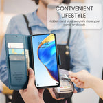 Xiaomi Mi 10T 5G / Mi 10T Pro 5G / Redmi K30S Läderfodral CASEME 023 RFID-blockerande 3-kortsfack Mobilskal
