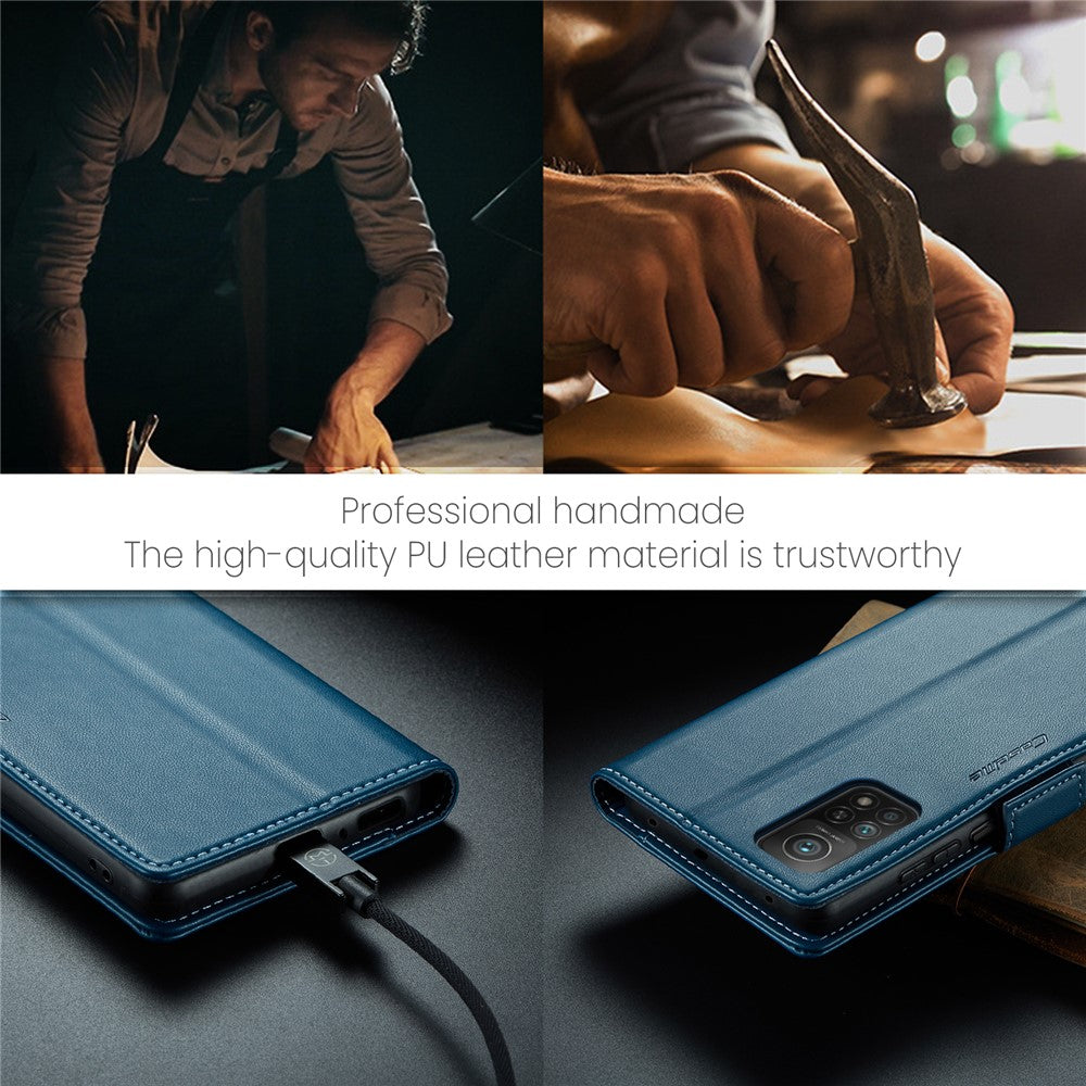 Xiaomi Mi 10T 5G / Mi 10T Pro 5G / Redmi K30S Läderfodral CASEME 023 RFID-blockerande 3-kortsfack Mobilskal