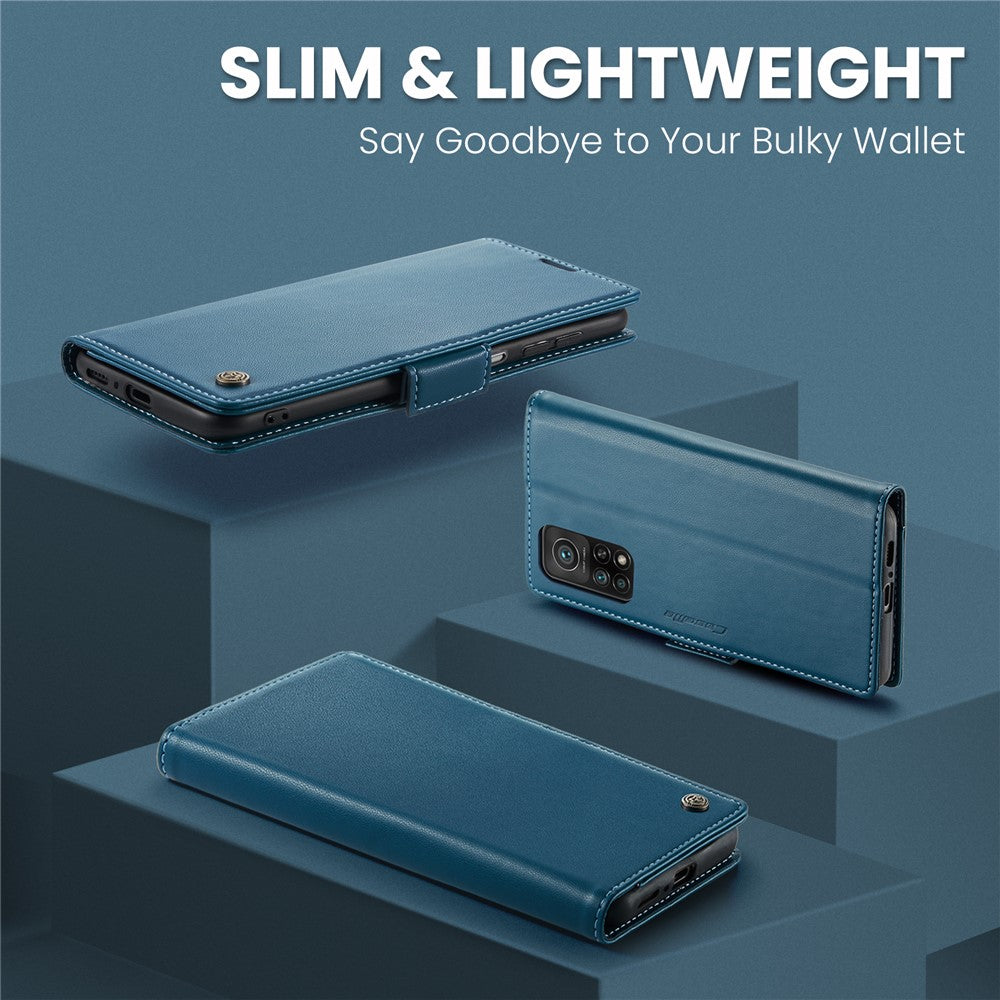 Xiaomi Mi 10T 5G / Mi 10T Pro 5G / Redmi K30S Läderfodral CASEME 023 RFID-blockerande 3-kortsfack Mobilskal