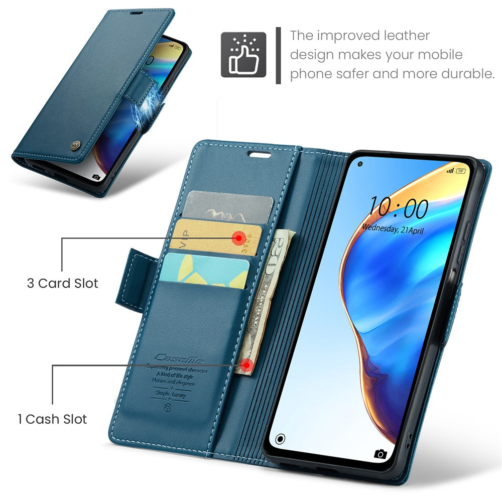 Xiaomi Mi 10T 5G / Mi 10T Pro 5G / Redmi K30S Läderfodral CASEME 023 RFID-blockerande 3-kortsfack Mobilskal