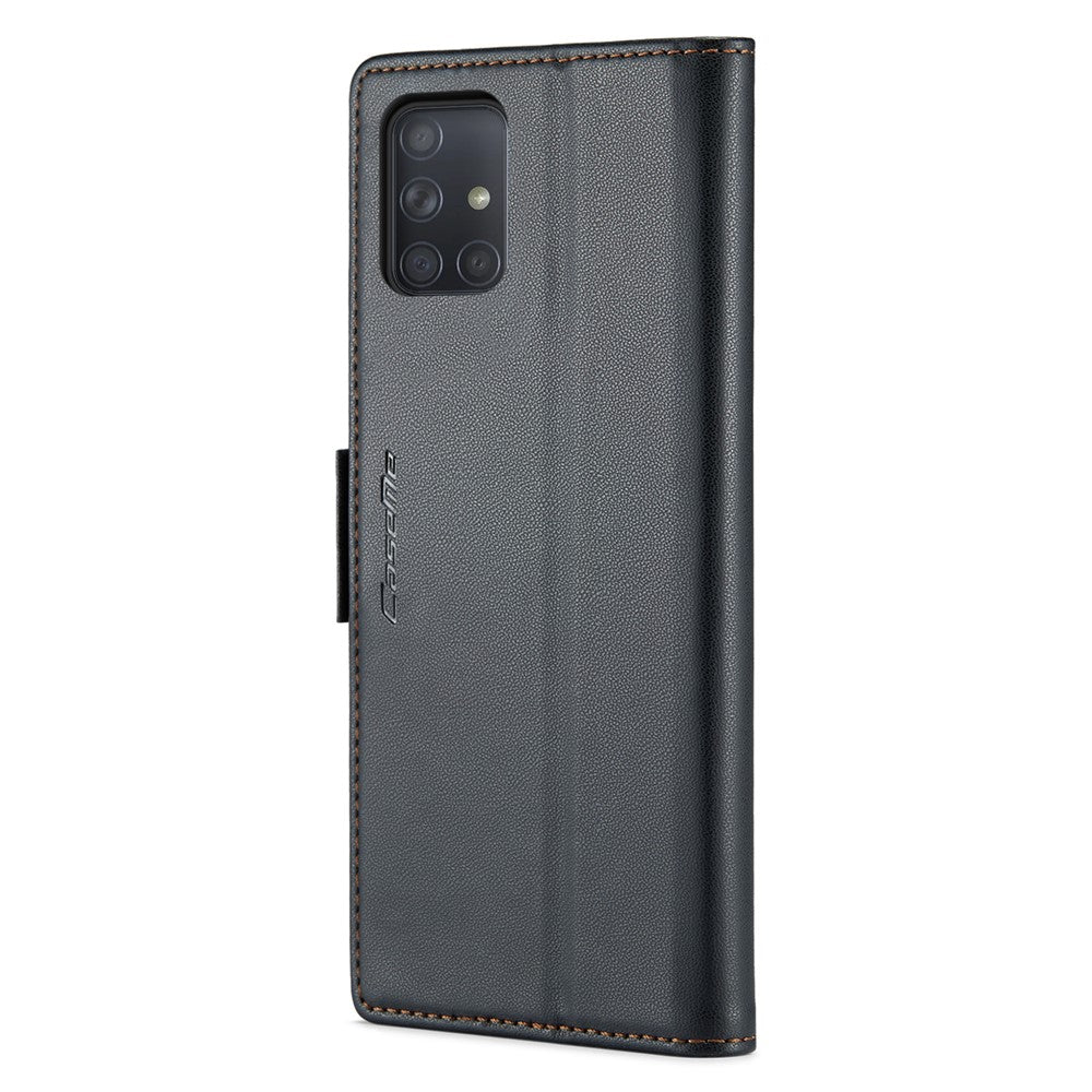 For Samsung Galaxy A71 4G SM-A715 Leather Case CASEME 023 RFID Blocking 3 Card Slot Mobile Cover
