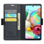 For Samsung Galaxy A71 4G SM-A715 Leather Case CASEME 023 RFID Blocking 3 Card Slot Mobile Cover