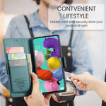 Til Samsung Galaxy A51 4G SM-A515 / M40S Lædercover CASEME 023 RFID-blokerende mobilcover med 3 kortlommer