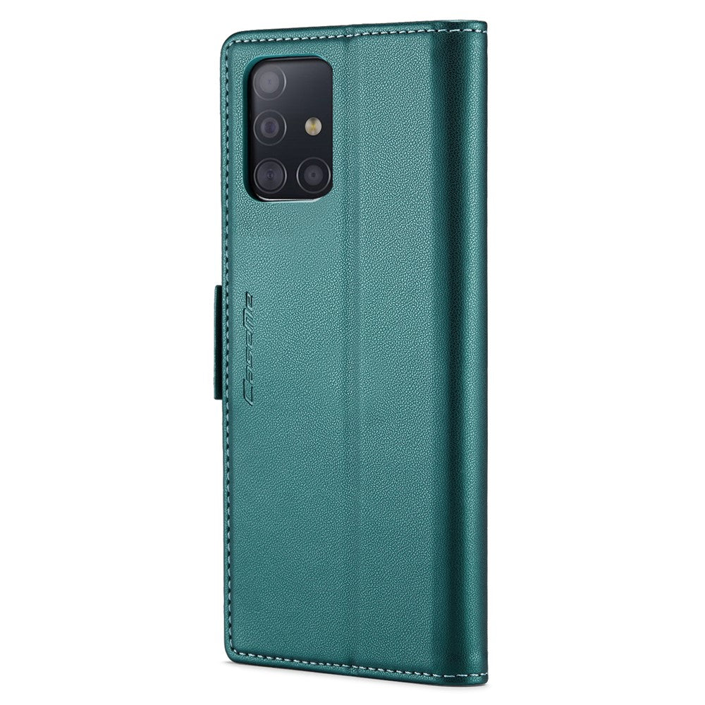 Til Samsung Galaxy A51 4G SM-A515 / M40S Lædercover CASEME 023 RFID-blokerende mobilcover med 3 kortlommer