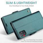 Til Samsung Galaxy A51 4G SM-A515 / M40S Lædercover CASEME 023 RFID-blokerende mobilcover med 3 kortlommer