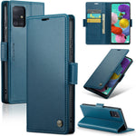 Til Samsung Galaxy A51 4G SM-A515 / M40S Lædercover CASEME 023 RFID-blokerende mobilcover med 3 kortlommer