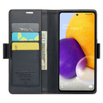 Til Samsung Galaxy A72 4G / 5G Læder Cover CASEME 023 RFID-blokering 3 Kortlommer Mobilcover