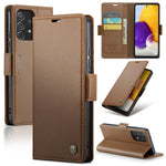 Til Samsung Galaxy A72 4G / 5G Læder Cover CASEME 023 RFID-blokering 3 Kortlommer Mobilcover