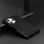 MOFI JK TPU Series-1 för Xiaomi Redmi 12 4G Kolfibertextur Skal Borstad TPU mobilskal mobilskydd