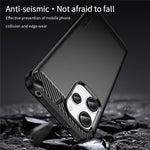 MOFI JK TPU Series-1 för Xiaomi Redmi 12 4G Kolfibertextur Skal Borstad TPU mobilskal mobilskydd