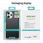 MOFI JK TPU Series-1 för Xiaomi Redmi 12 4G Kolfibertextur Skal Borstad TPU mobilskal mobilskydd