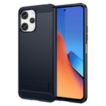 MOFI JK TPU Series-1 för Xiaomi Redmi 12 4G Kolfibertextur Skal Borstad TPU mobilskal mobilskydd