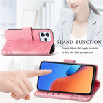 For Xiaomi Redmi 12 4G PU Leather Wallet Case Butterfly Imprinted Phone Cover with Stand