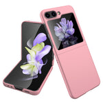For Samsung Galaxy Z Flip5 5G Ultra-Thin Hard PC Phone Case with Tempered Glass Film Rubberized Protective Cover