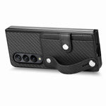 Kortholder Telefoncover til Samsung Galaxy Z Fold5 5G, PU Læder+PC Armbånd Kickstand Mobiltelefoncover