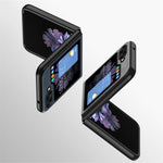 Til Samsung Galaxy Z Flip5 5G Skin-Touch Feeling Mobiltelefoncover Anti-ridse PU Læder+PC Telefoncover