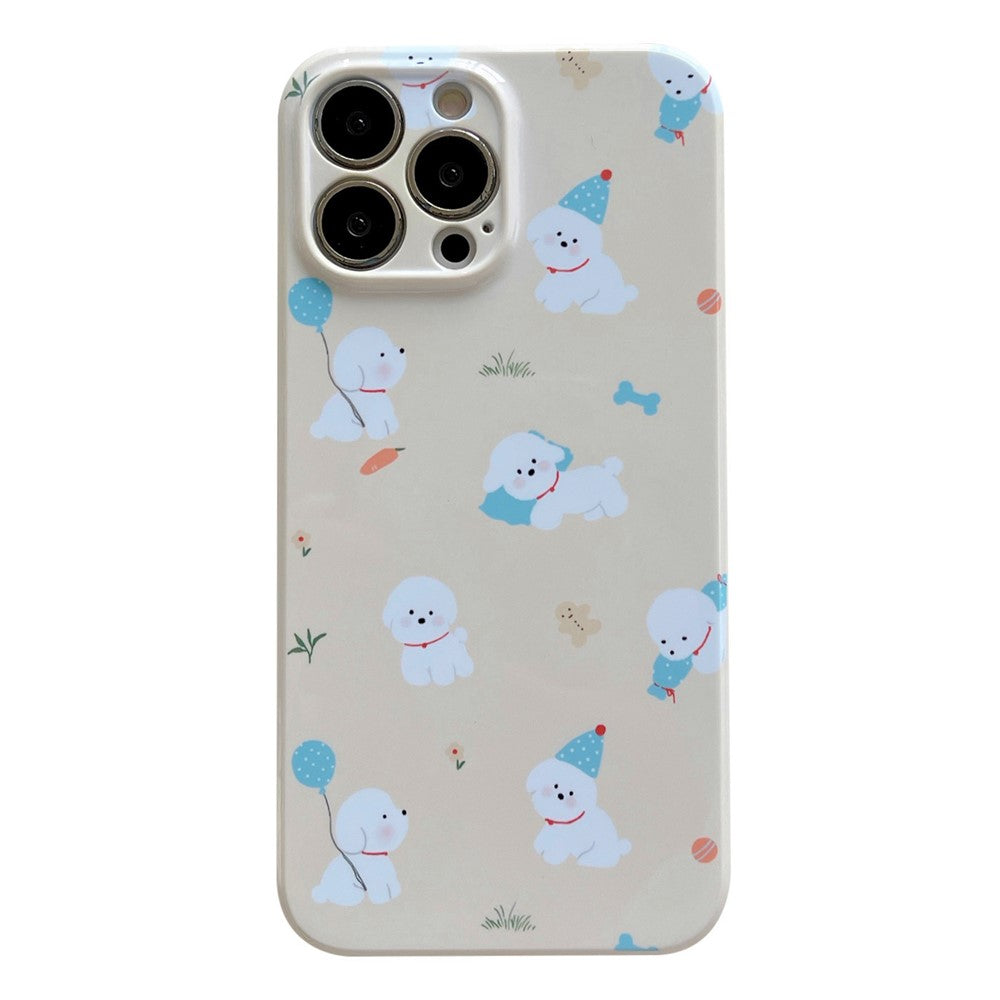 For iPhone 12 Pro Max 6.7 inch Hard PC Phone Case Pattern Printing Protective Glossy Phone Shell