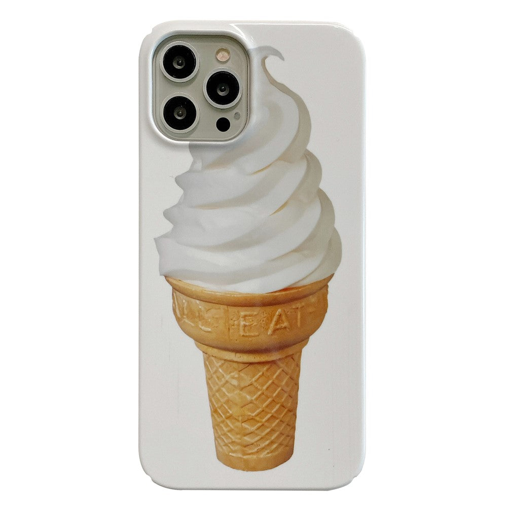 For iPhone 12 Pro Max 6.7 inch Hard PC Phone Case Pattern Printing Protective Glossy Phone Shell