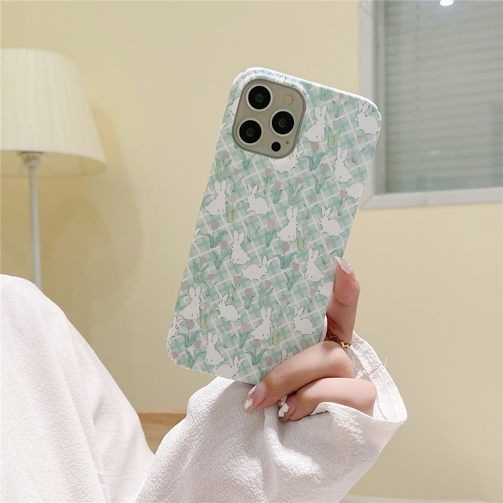 Hard PC Phone Cover for iPhone 12 Pro 6.1 inch Pattern Printing Anti-Drop Glossy Phone Case