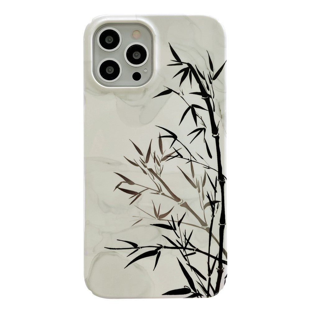 Hard PC Phone Cover for iPhone 12 Pro 6.1 inch Pattern Printing Anti-Drop Glossy Phone Case