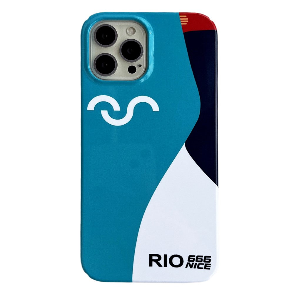 Hard PC Phone Cover for iPhone 12 Pro 6.1 inch Pattern Printing Anti-Drop Glossy Phone Case