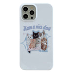 Hard PC Phone Cover for iPhone 12 Pro 6.1 inch Pattern Printing Anti-Drop Glossy Phone Case