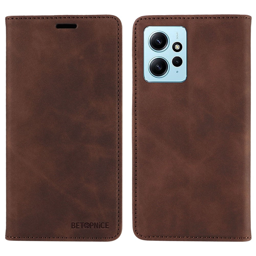 BETOPNICE 003 For Xiaomi Redmi Note 12 4G RFID Blocking Phone Wallet Case Leather Stand Cover