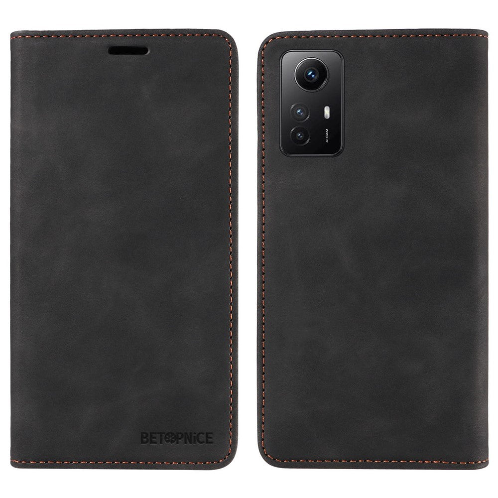 BETOPNICE 003 Stand Cover for Xiaomi Redmi Note 12S 4G RFID Blocking Phone Wallet Leather Case