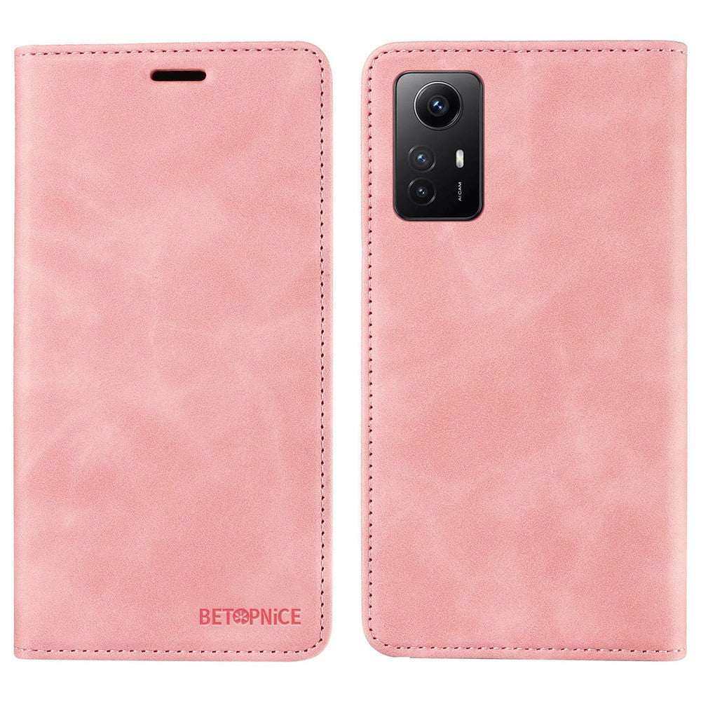 BETOPNICE 003 Stand Cover for Xiaomi Redmi Note 12S 4G RFID Blocking Phone Wallet Leather Case