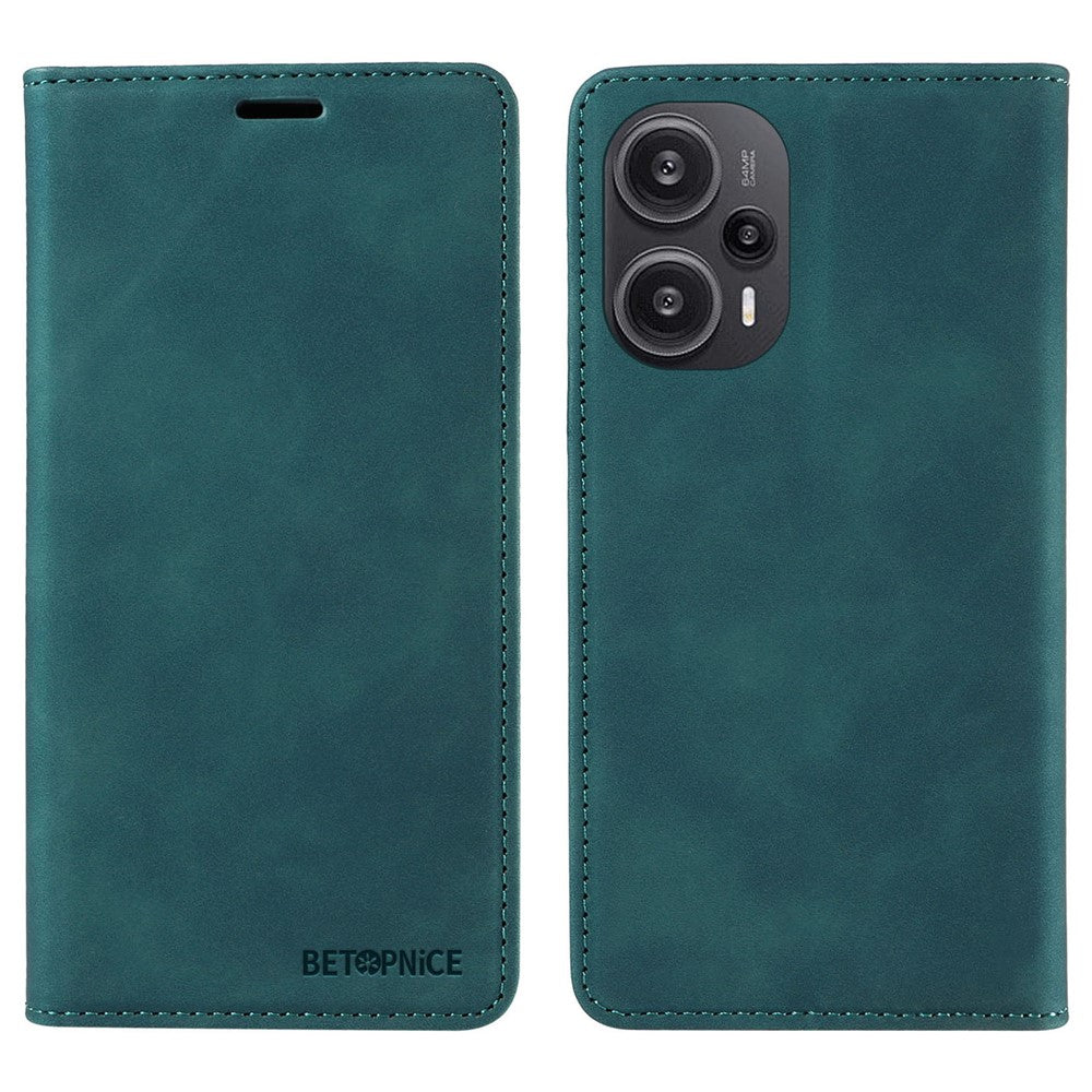 BETOPNICE 003 RFID Blocking Shell for Xiaomi Redmi Note 12 Turbo / Poco F5 5G Phone Wallet Case Leather Stand Cover