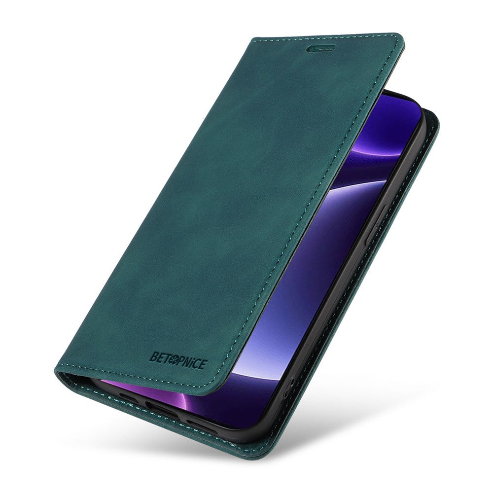 BETOPNICE 003 RFID Blocking Shell for Xiaomi Redmi Note 12 Turbo / Poco F5 5G Phone Wallet Case Leather Stand Cover