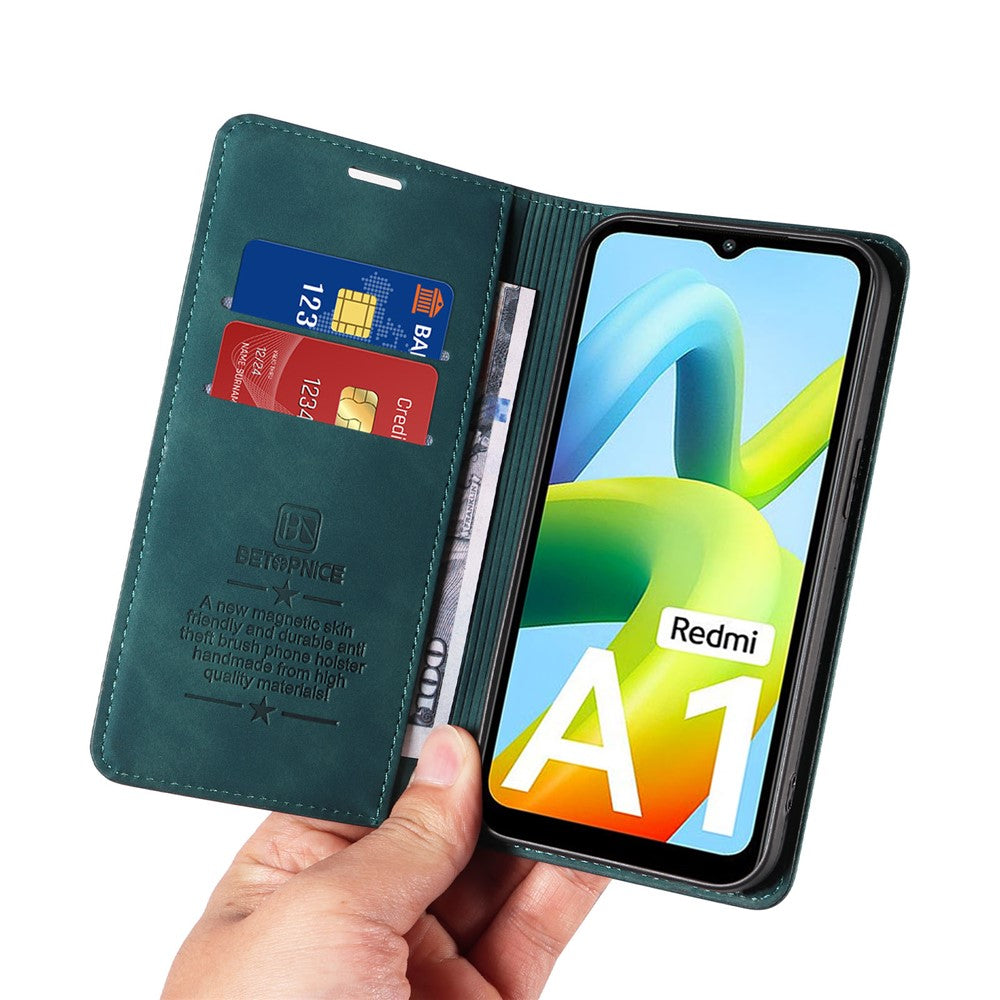 BETOPNICE 003 For Xiaomi Redmi A1 4G / A2 4G Wallet Case RFID Blocking Phone Leather Stand Cover