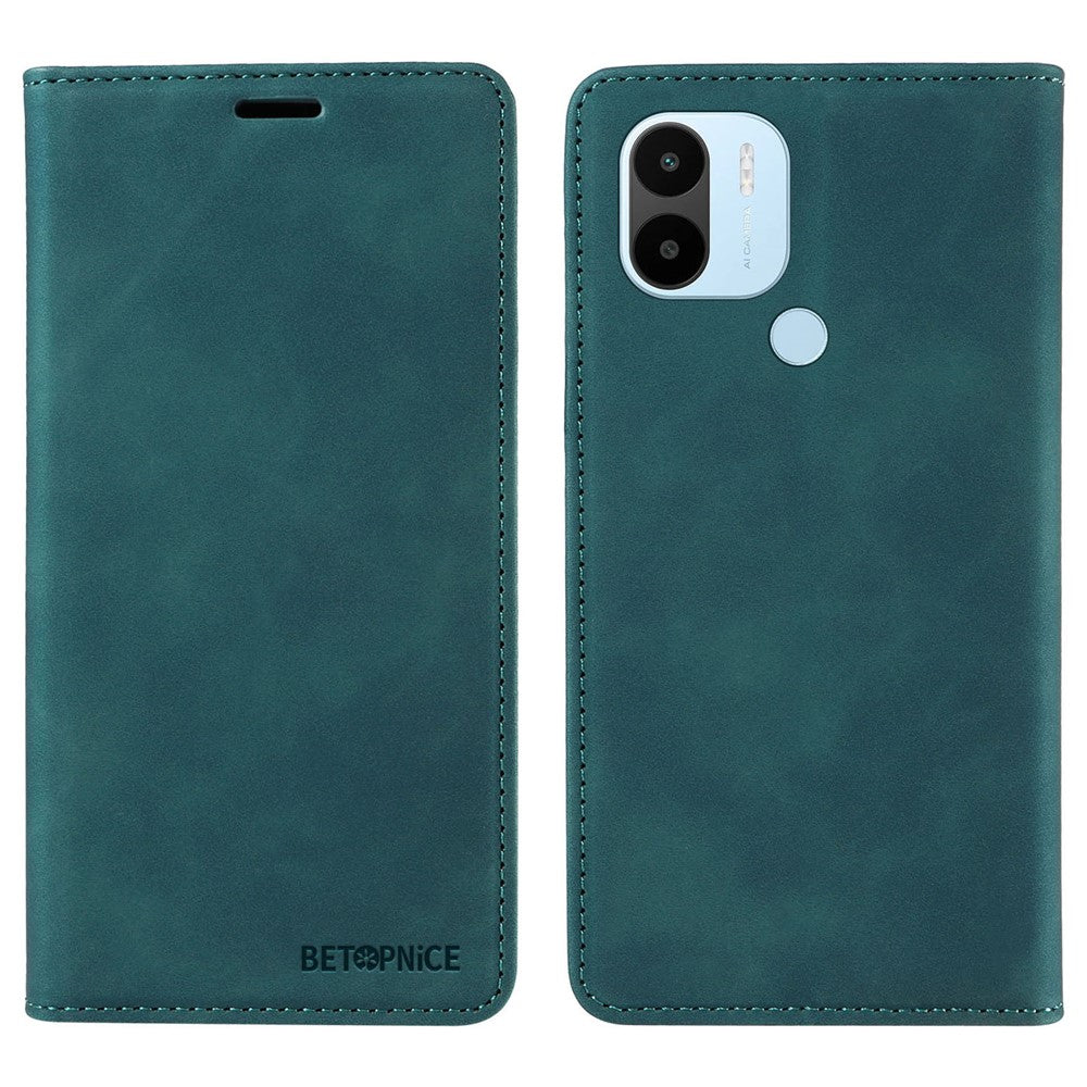 BETOPNICE 003 För Xiaomi Redmi A1+ 4G / A2+ 4G / Poco C50 4G / Poco C51 4G RFID-blockerande mobilplånbok i läder (med fingeravtryckshål)