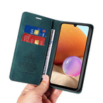 BETOPNICE 003 Pungcover til Samsung Galaxy A32 5G / M32 5G RFID-blokerende Telefon Læder Stand Etui
