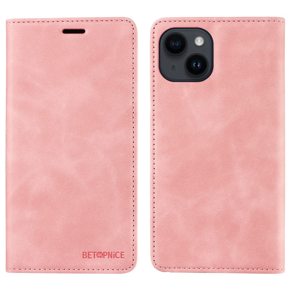 BETOPNICE 003 til iPhone 13 mini 5,4 tommer mobilcover RFID-blokerende pung læder stander etui