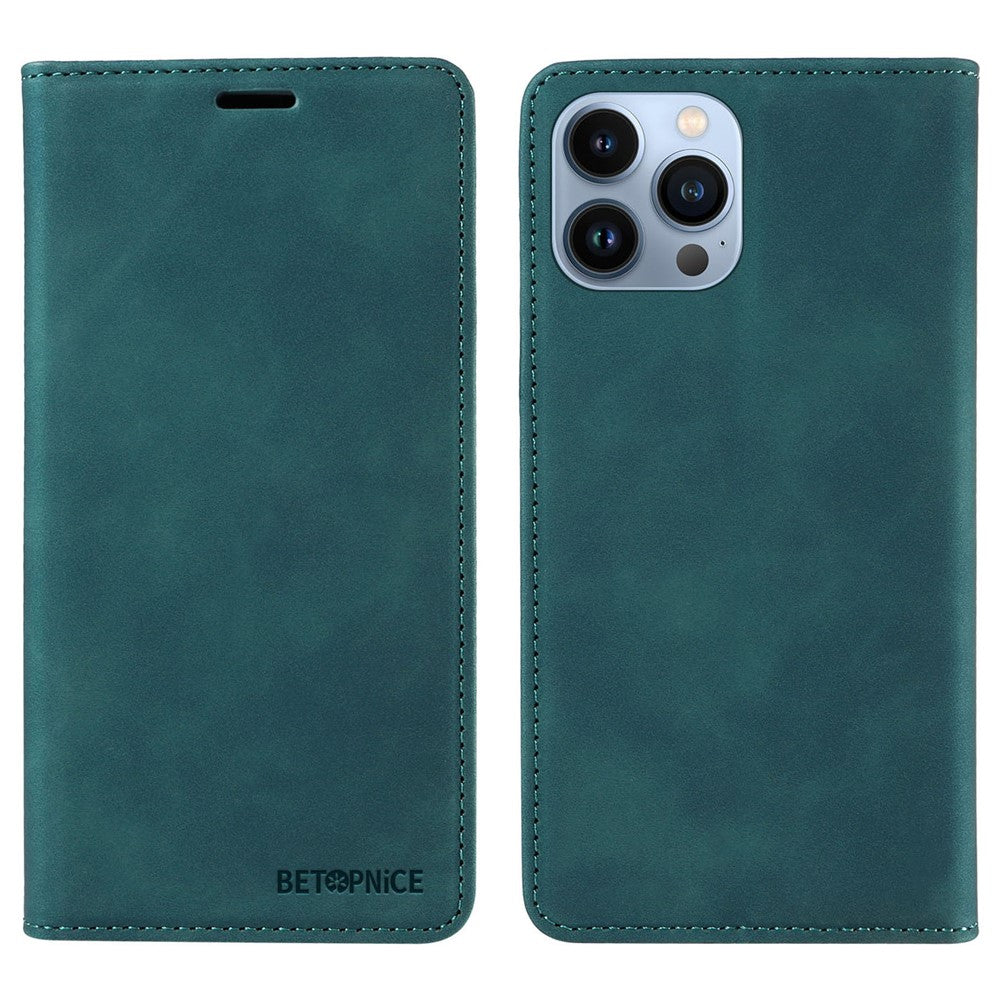 BETOPNICE 003 For iPhone 12 Pro Max 6.7 inch Anti-scratch Phone Cover Wallet Leather Stand RFID Blocking Case