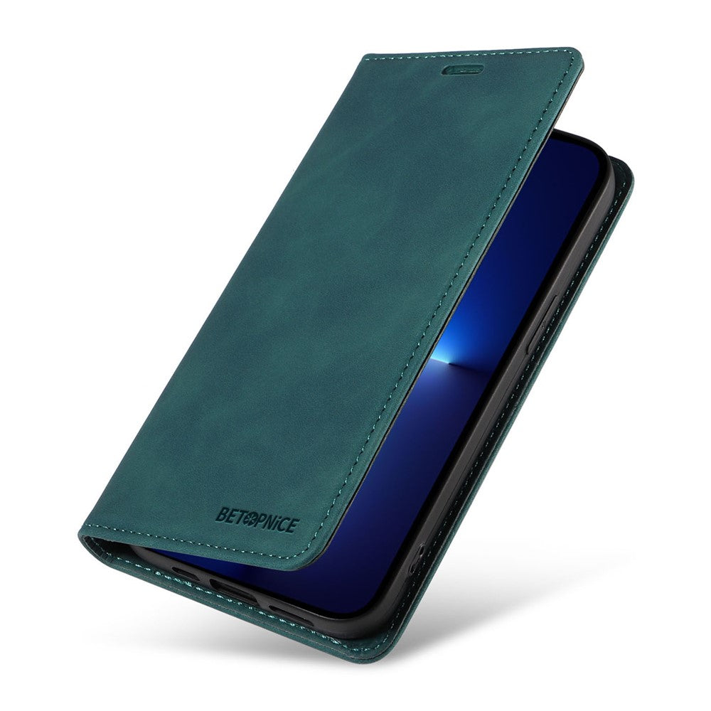 BETOPNICE 003 For iPhone 12 Pro Max 6.7 inch Anti-scratch Phone Cover Wallet Leather Stand RFID Blocking Case