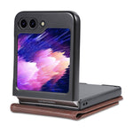 AZNS For Samsung Galaxy Z Flip5 5G Leather Phone Case Card Holder Phone Cover