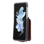 AZNS For Samsung Galaxy Z Flip5 5G Leather Phone Case Card Holder Phone Cover