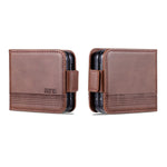AZNS For Samsung Galaxy Z Flip5 5G Leather Phone Case Card Holder Phone Cover