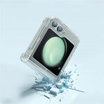 For Samsung Galaxy Z Flip5 5G Crystal Clear Case Hinge Protection Hard PC Shockproof Phone Cover